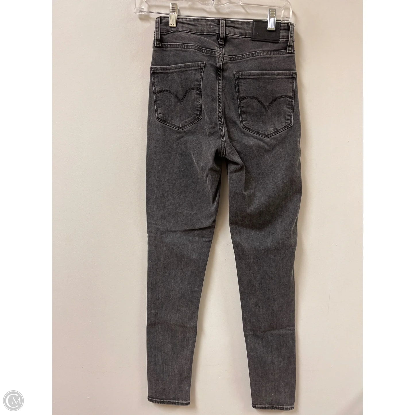 Jeans Skinny By Levis In Grey Denim, Size: 2