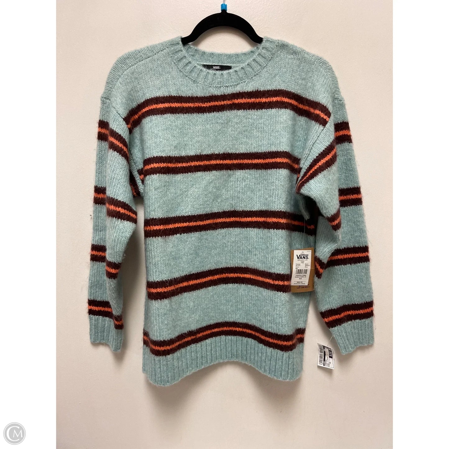 Sweater By Vans In Blue & Brown, Size: Xs