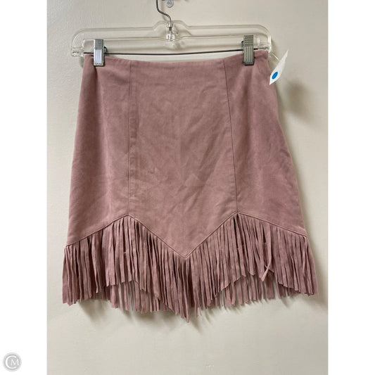 Skirt Mini & Short By Impeccable Pig In Pink, Size: 8