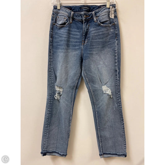 Jeans Straight By Vigoss In Blue Denim, Size: 4