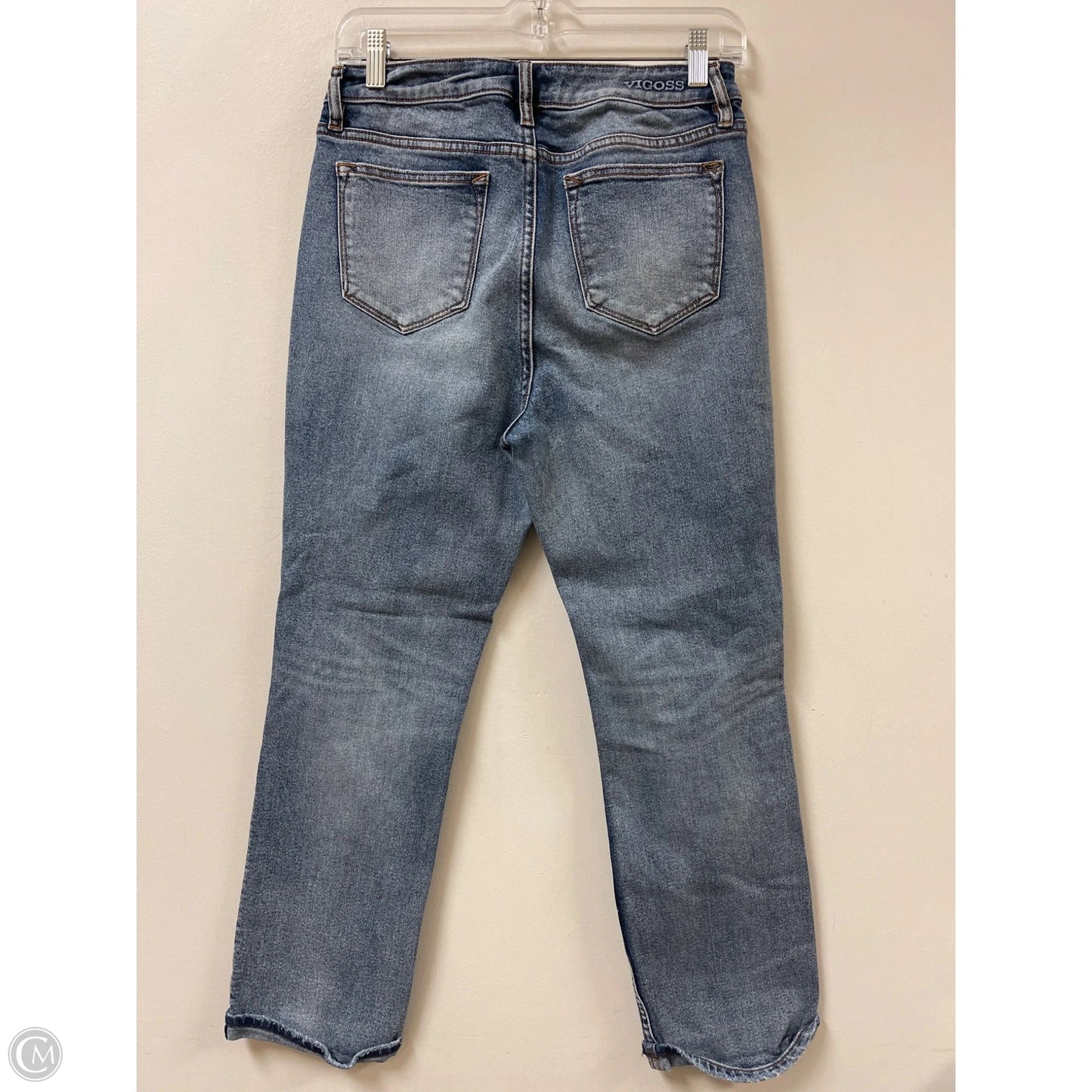 Jeans Straight By Vigoss In Blue Denim, Size: 4