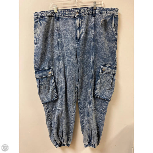 Jeans Wide Leg By Future Collective In Blue Denim, Size: 20