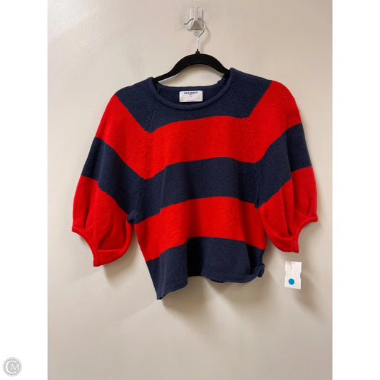 Sweater Short Sleeve By Old Navy In Blue & Red, Size: S