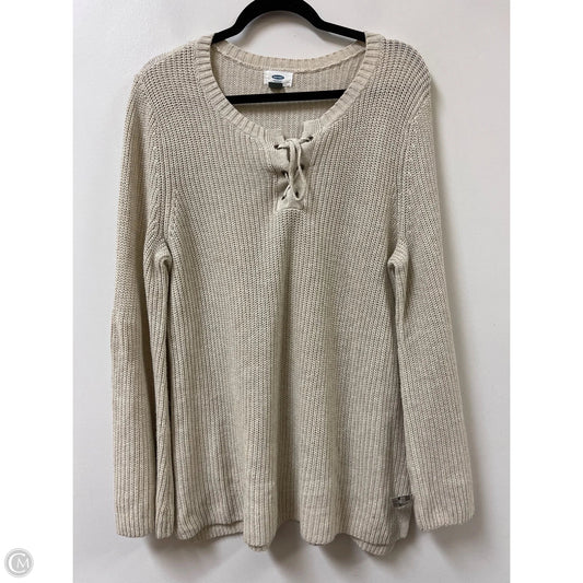 Sweater By Old Navy In Cream, Size: Xl