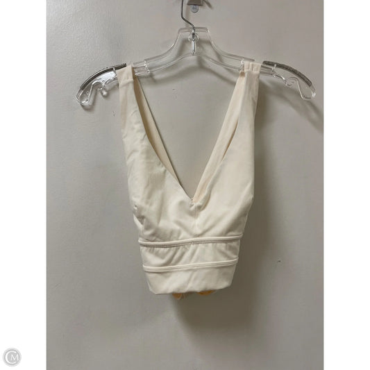 Athletic Bra By Buffbunny In Cream, Size: L