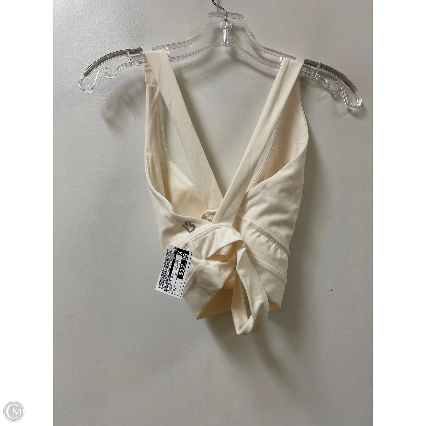 Athletic Bra By Buffbunny In Cream, Size: L