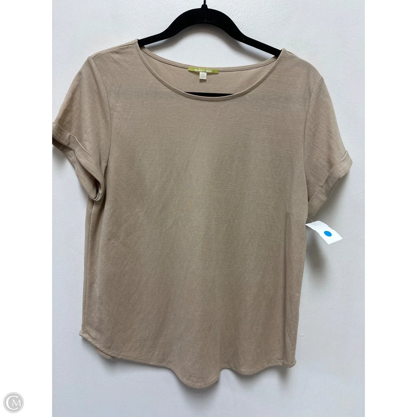 Top Short Sleeve By Gianni Bini In Cream, Size: M