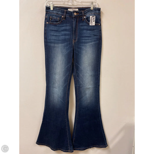 Jeans Flared By Kancan In Blue Denim, Size: 6