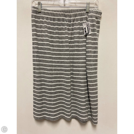 Skirt Midi By Doe & Rae In Grey & White, Size: 8