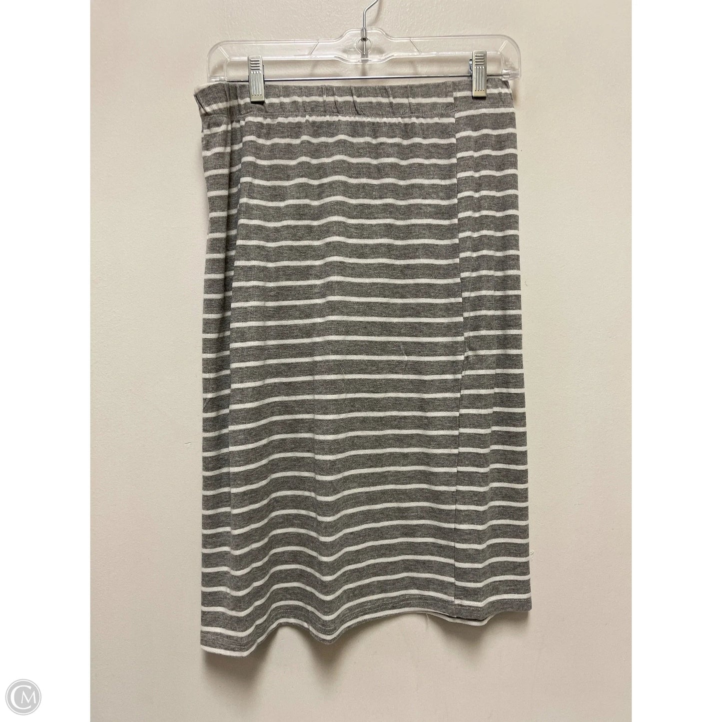 Skirt Midi By Doe & Rae In Grey & White, Size: 8