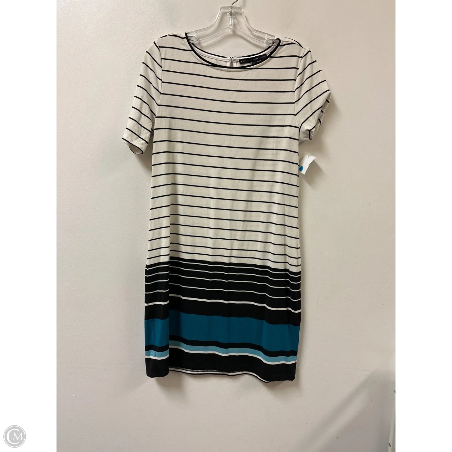 Dress Casual Midi By White House Black Market In Black & White, Size: M