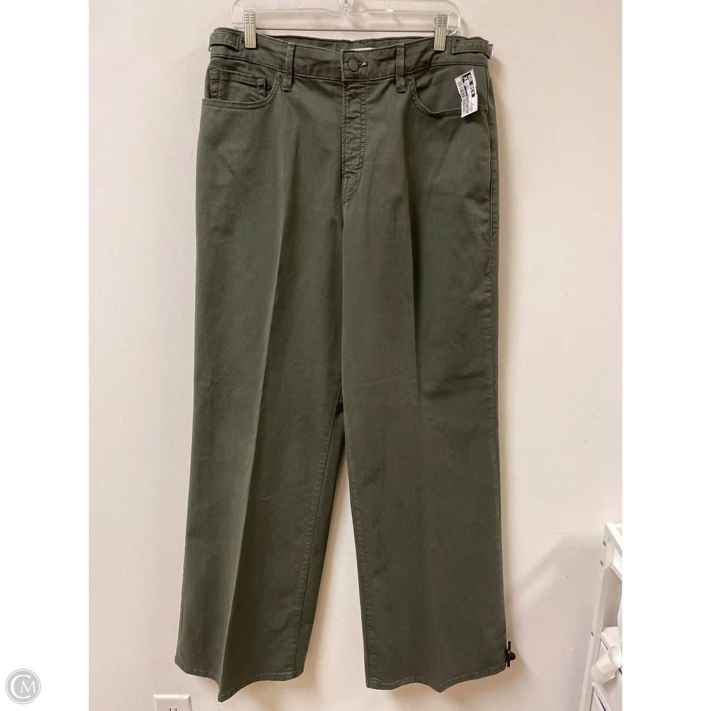 Pants Wide Leg By Good American In Green, Size: 10