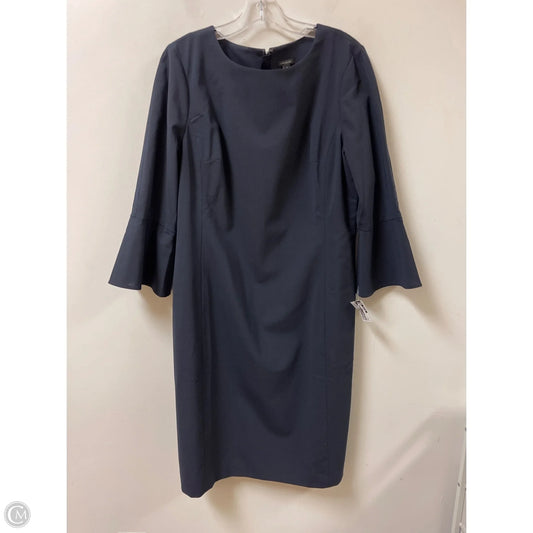 Dress Casual Midi By Ann Taylor In Navy, Size: L