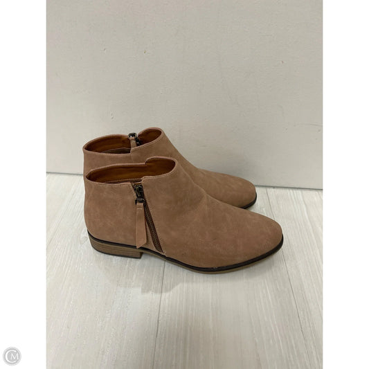 Boots Ankle Flats By Clothes Mentor In Brown, Size: 11.5