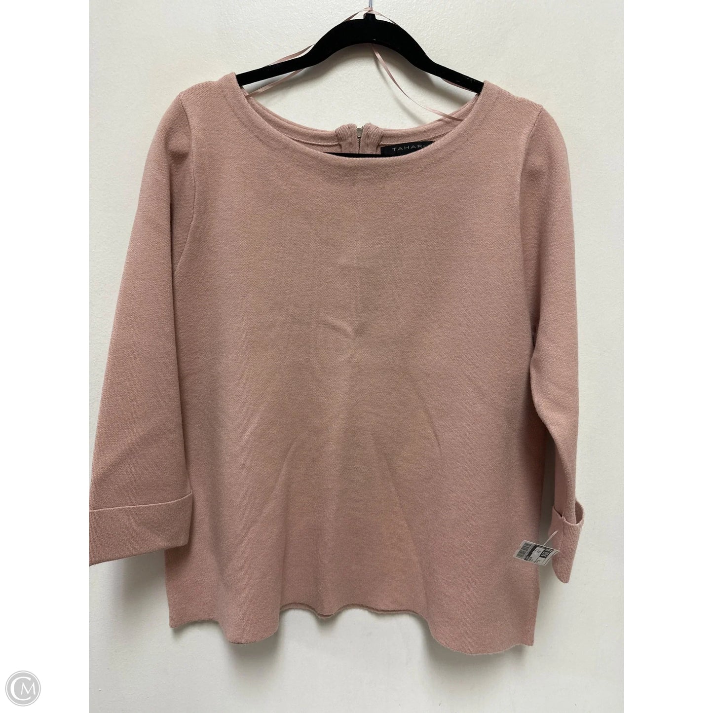 Sweater By Tahari In Pink, Size: Xl