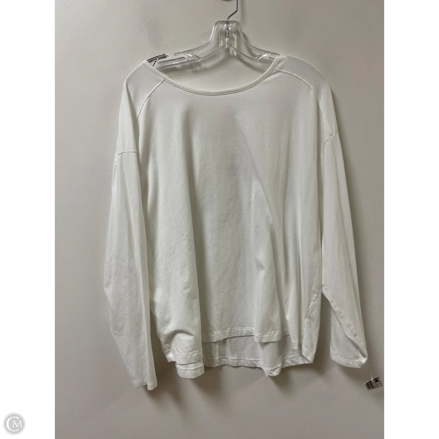 Top Long Sleeve By Members Mark In White, Size: 1x