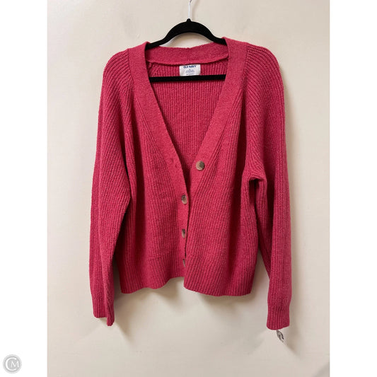 Sweater Cardigan By Old Navy In Pink, Size: Xl