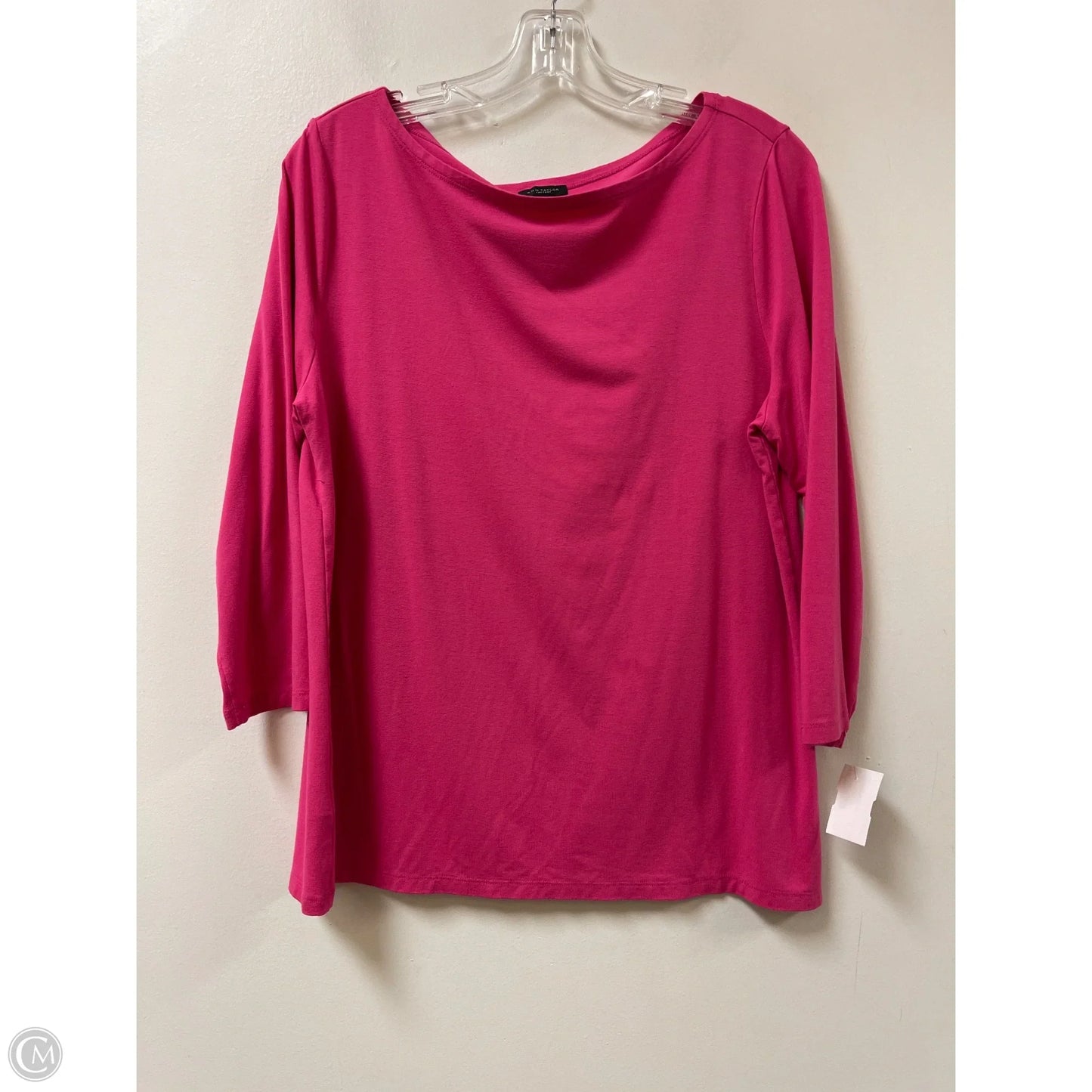 Top Long Sleeve By Ann Taylor In Pink, Size: L