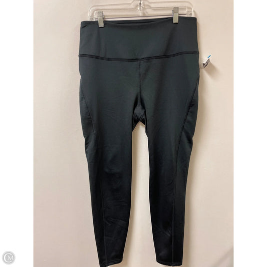 Athletic Leggings By Spyder In Black, Size: Xl