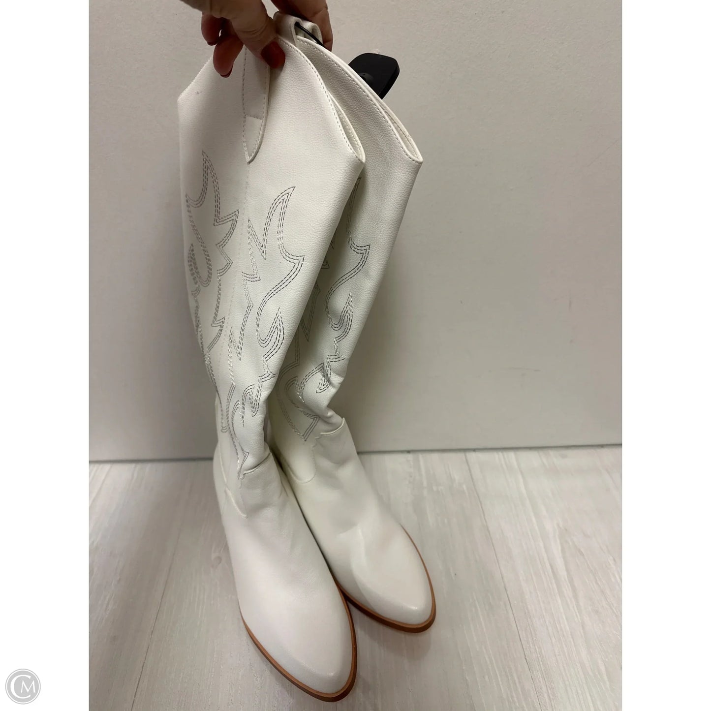 Boots Western By Clothes Mentor In White, Size: 9