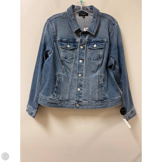 Jacket Denim By Talbots In Blue Denim, Size: Xlp