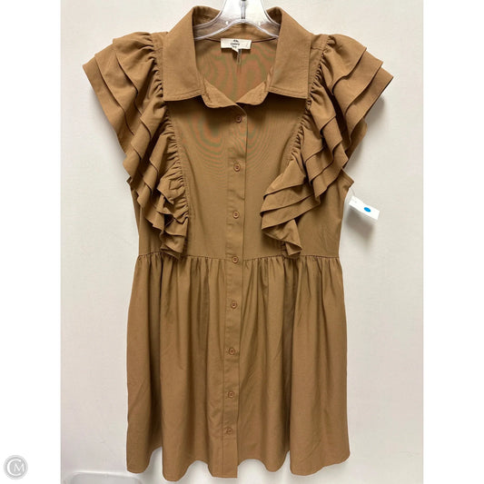 Dress Casual Short By Entro In Brown, Size: M