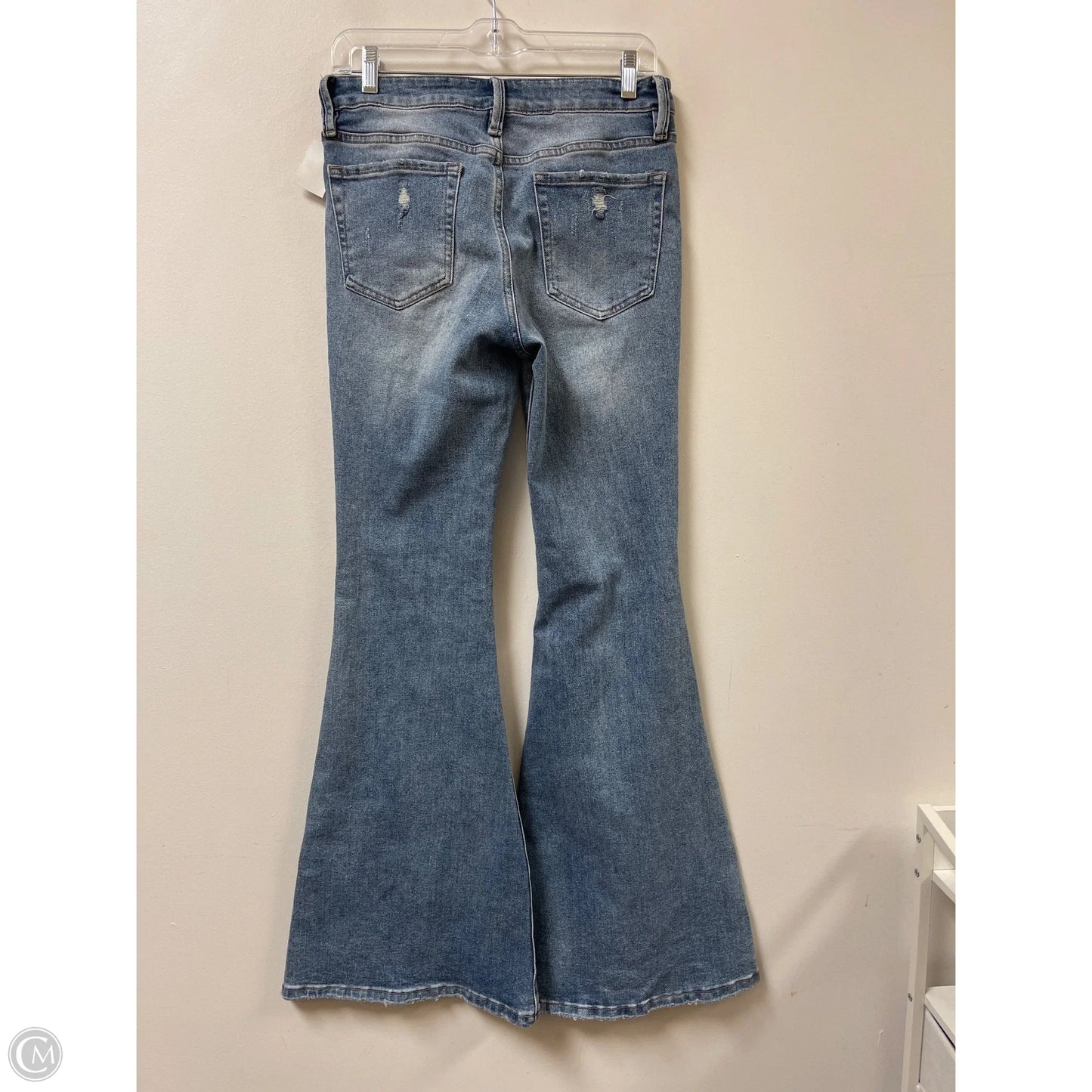 Jeans Flared By Forever 21 In Blue Denim, Size: 6
