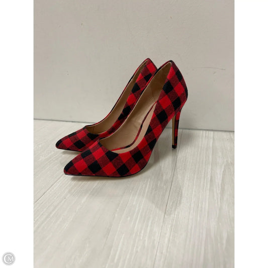 Shoes Heels Stiletto By Mix No 6 In Black & Red, Size: 6.5