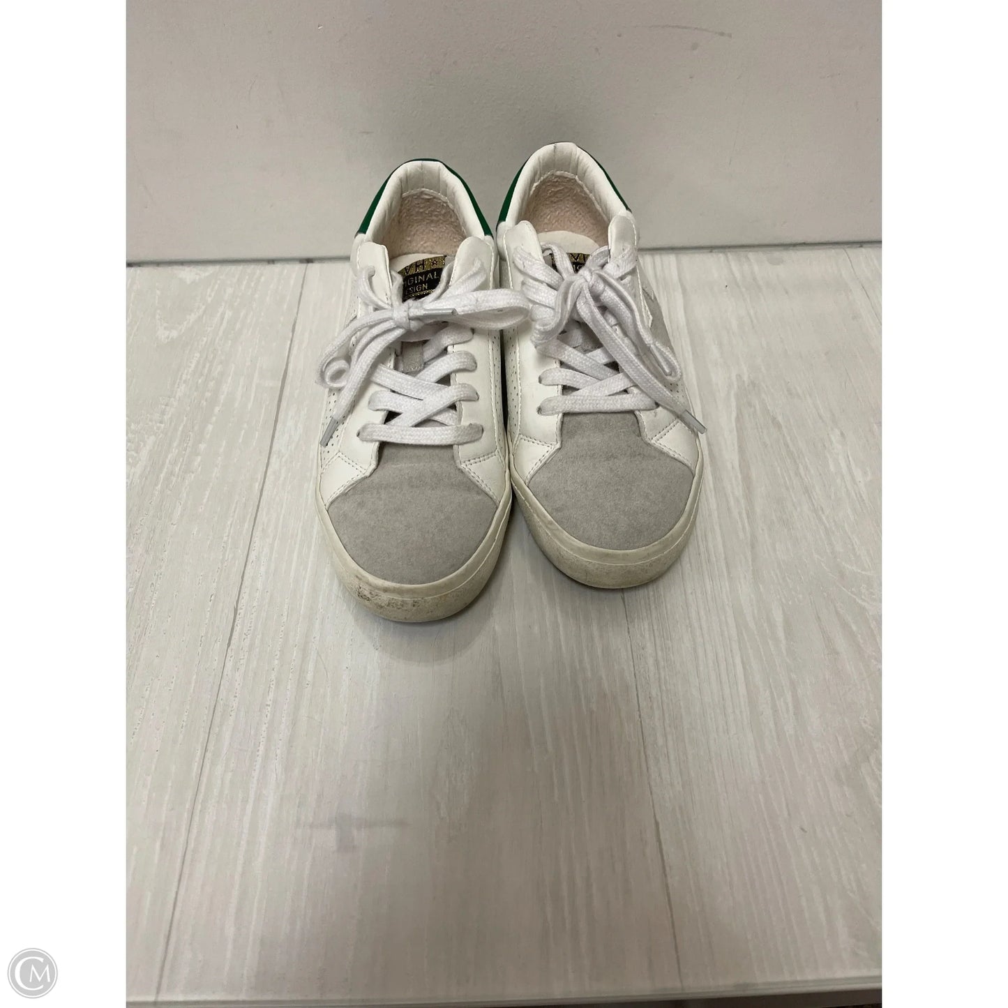 Shoes Sneakers By Vintage Havana In Green & White, Size: 6.5