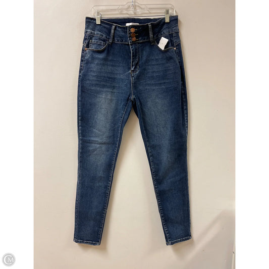Jeans Skinny By Bamboo In Blue Denim, Size: 14