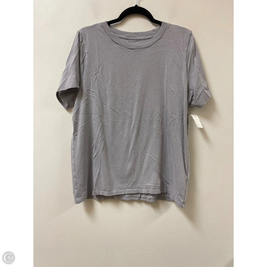 Top Short Sleeve By Madewell In Grey, Size: Xl