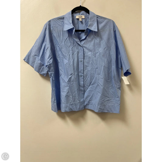 Blouse Short Sleeve By Cos In Blue, Size: M