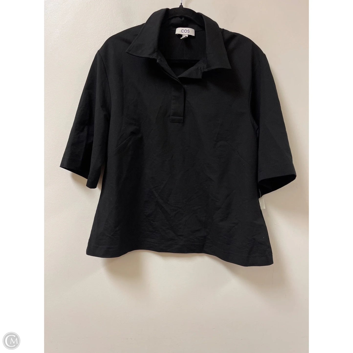 Top Short Sleeve By Cos In Black, Size: M