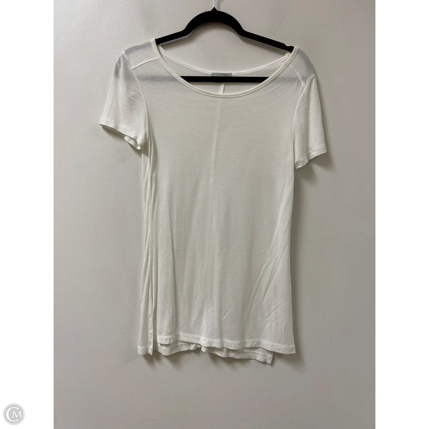 Top Short Sleeve By Halogen In White, Size: S