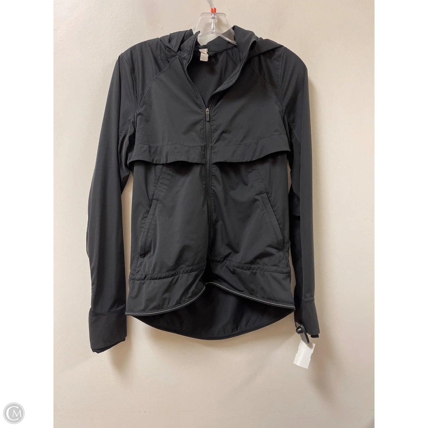Athletic Jacket By Lululemon In Black, Size: 4