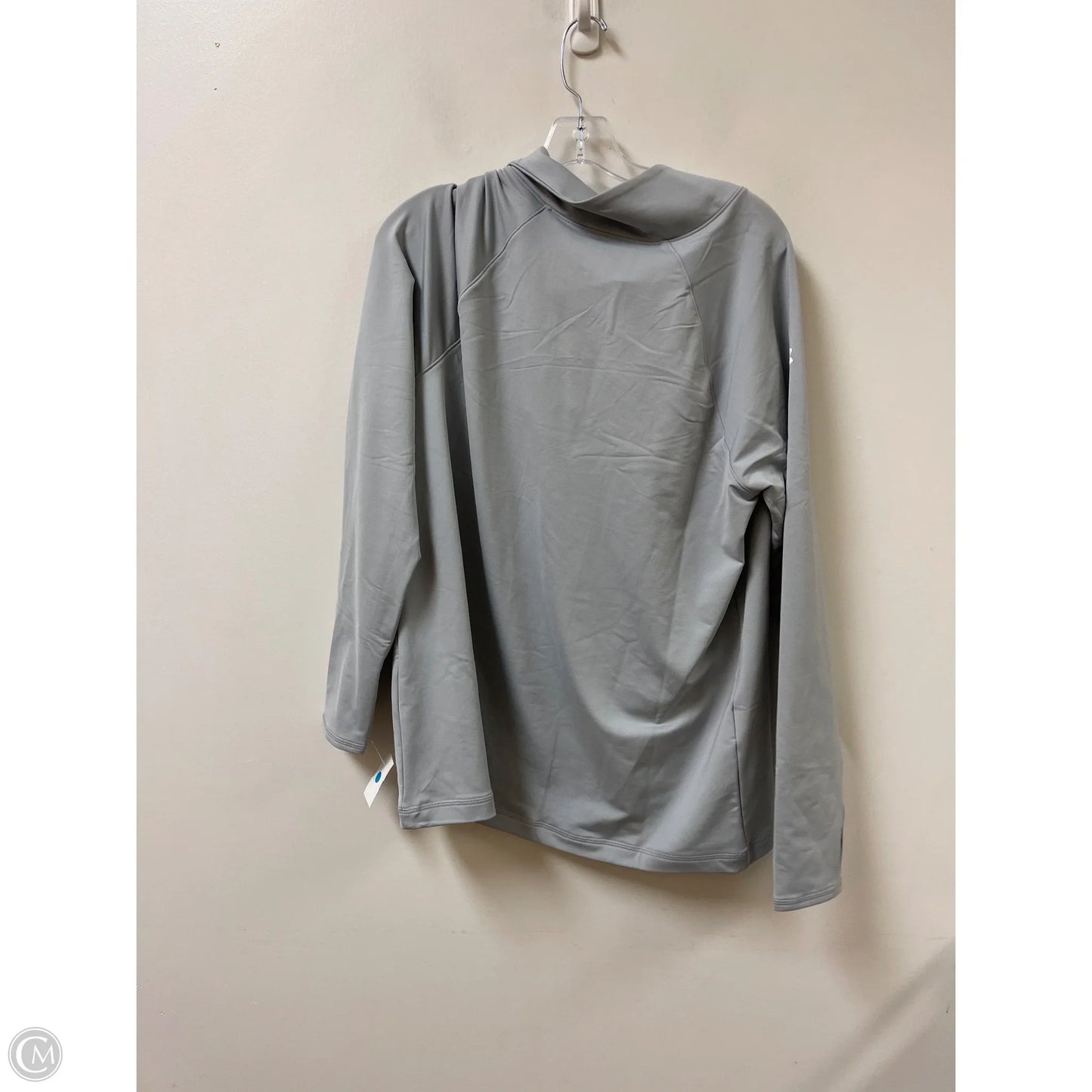Athletic Sweatshirt Collar By Under Armour In Grey, Size: Xl