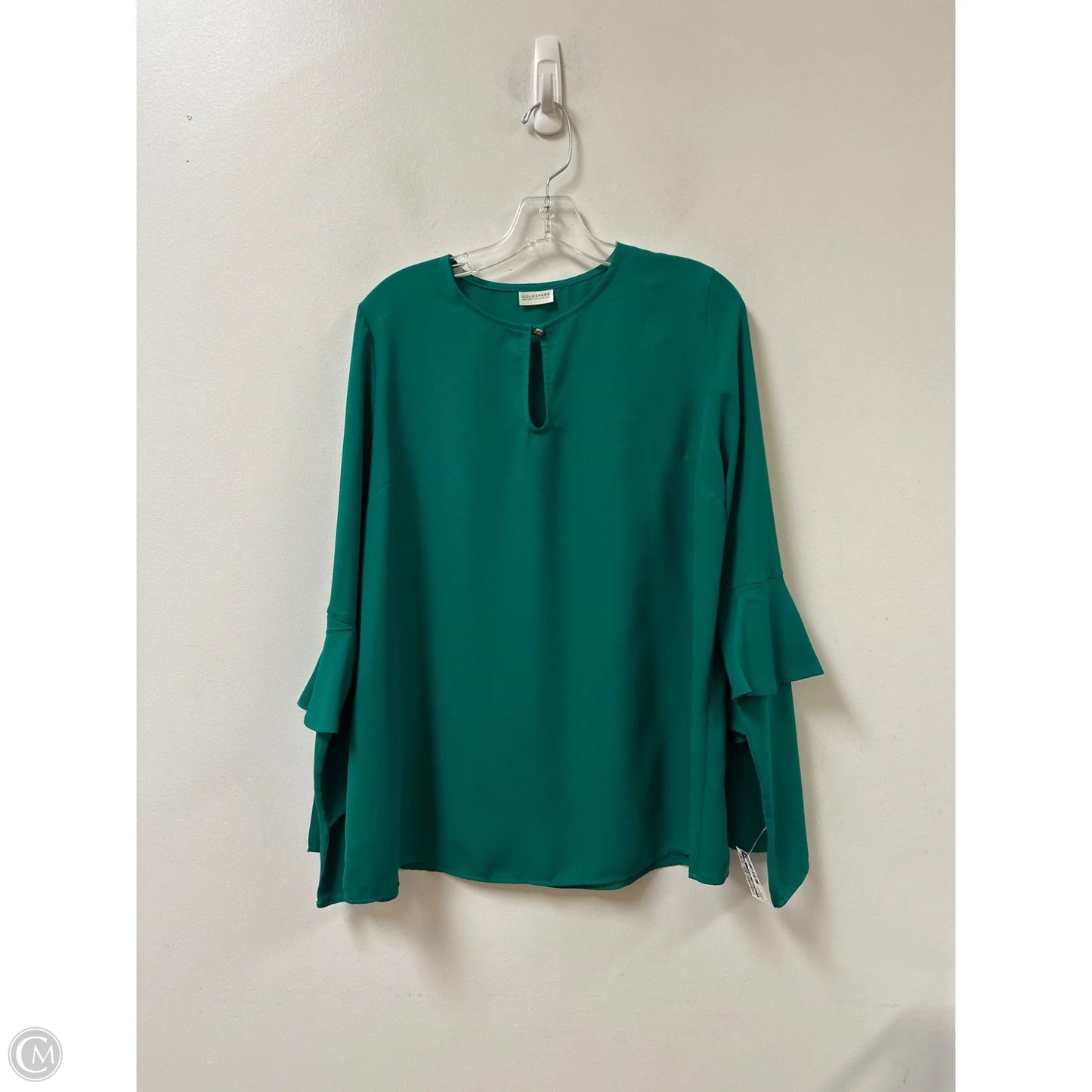 Top Long Sleeve By Clothes Mentor In Green, Size: M