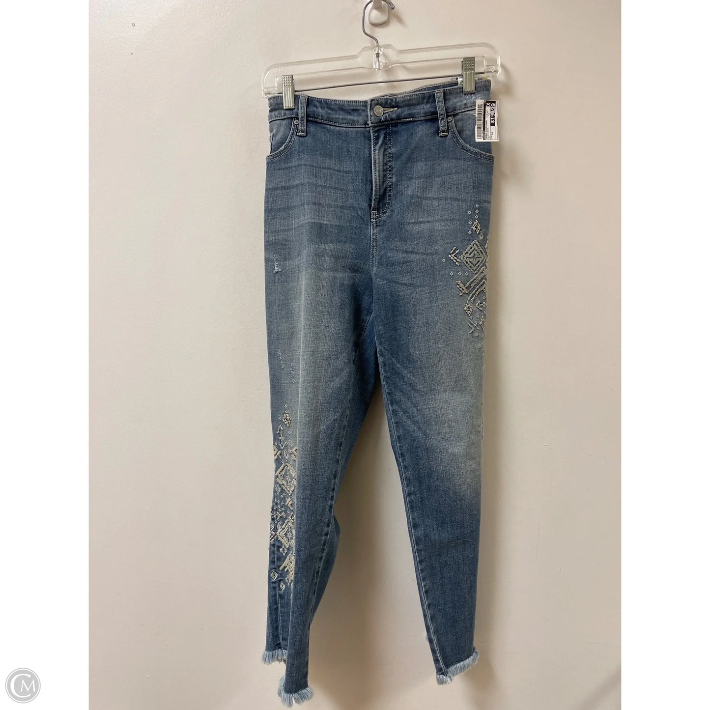 Jeans Boyfriend By Chicos In Blue Denim, Size: 14