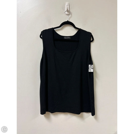 Top Sleeveless By Jones New York In Black, Size: 3x