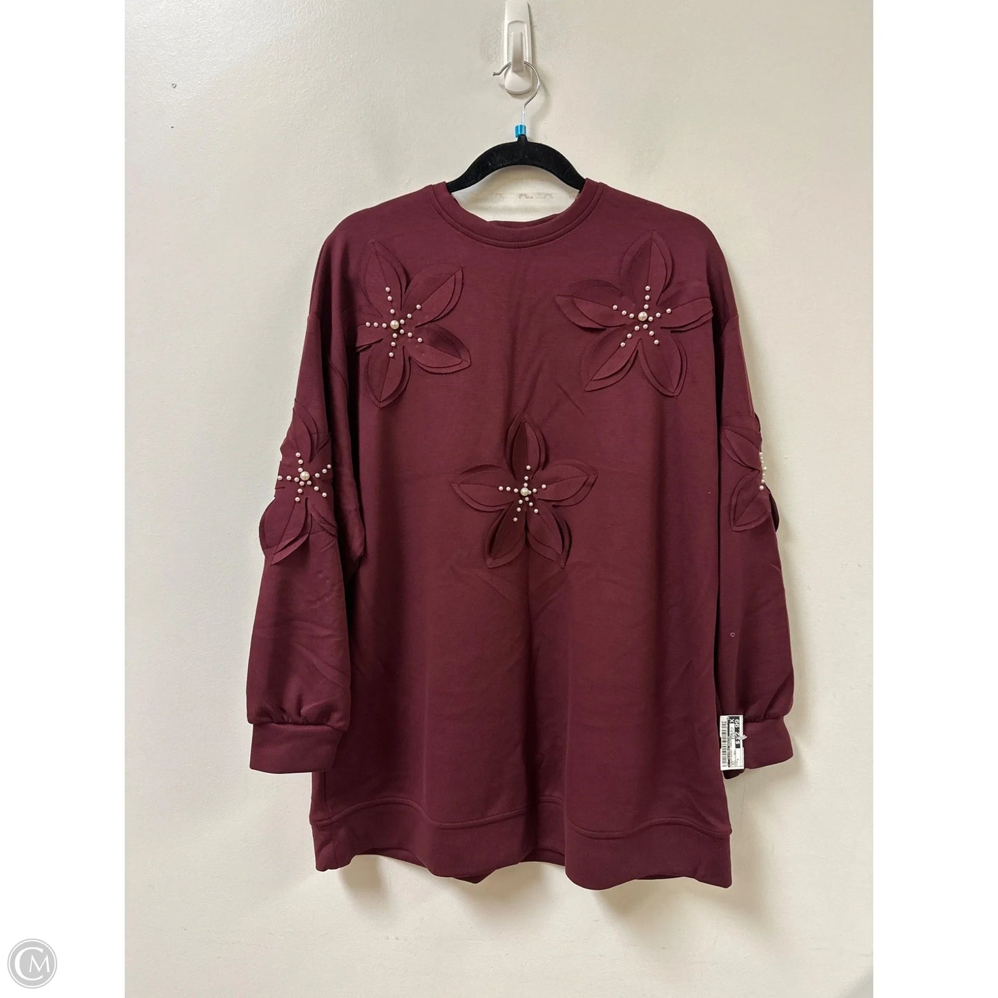 Sweatshirt Crewneck By Clothes Mentor In Red, Size: L