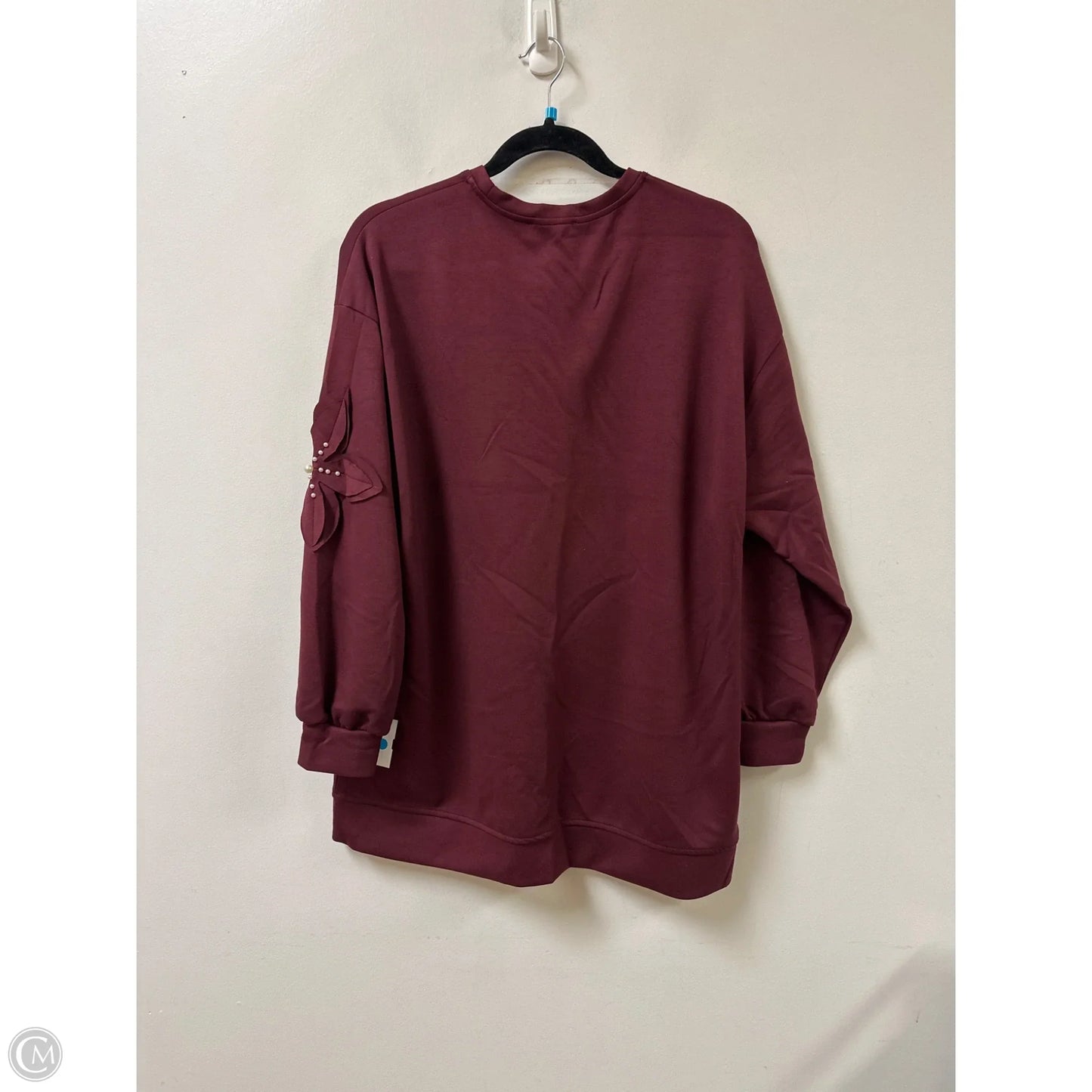Sweatshirt Crewneck By Clothes Mentor In Red, Size: L