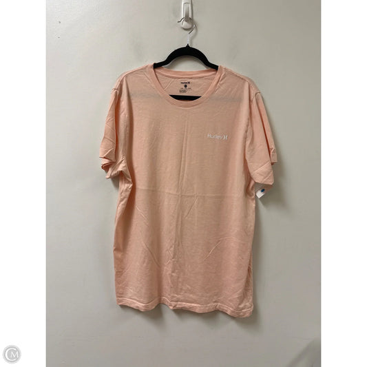Top Short Sleeve By Hurley In Coral, Size: Xl