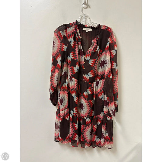 Dress Casual Short By Loft In Brown & Pink, Size: S