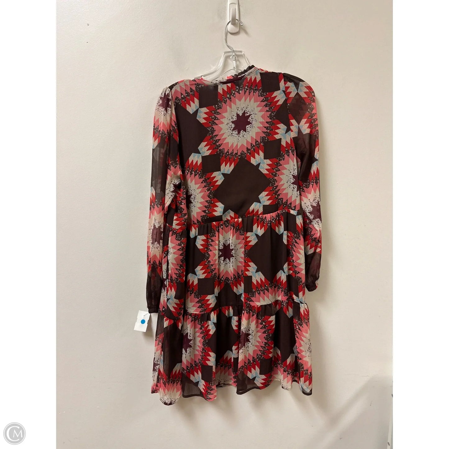 Dress Casual Short By Loft In Brown & Pink, Size: S