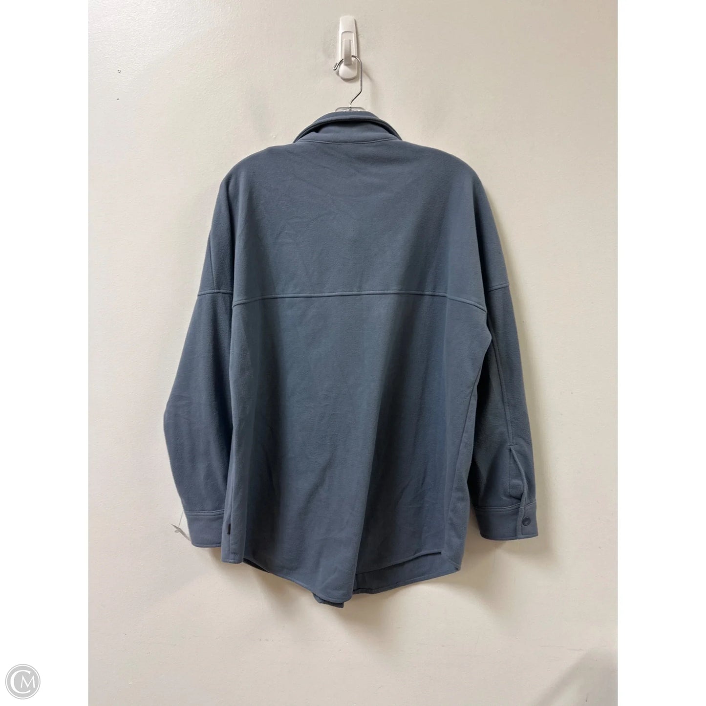 Jacket Shirt By Mondetta In Blue, Size: L