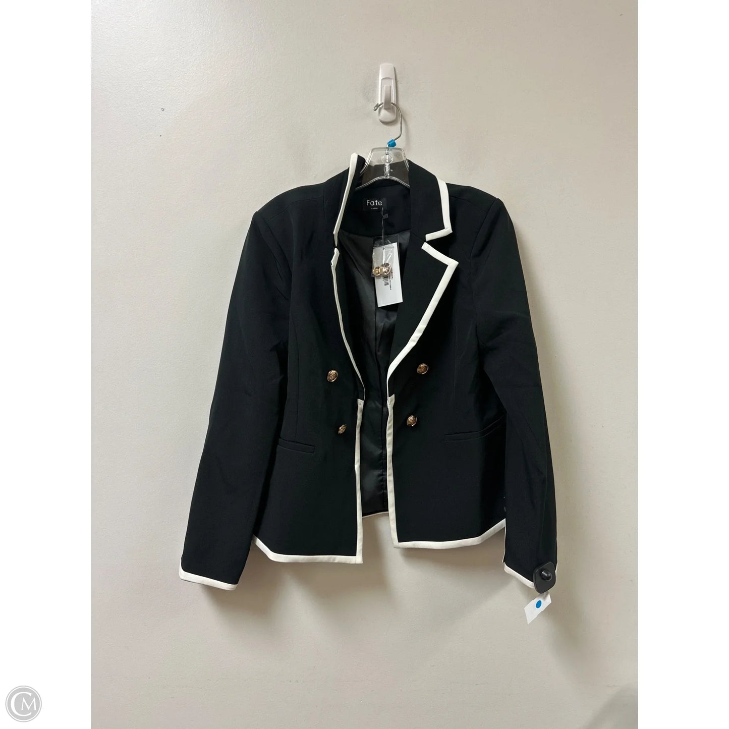 Blazer By Fate In Black & White, Size: L