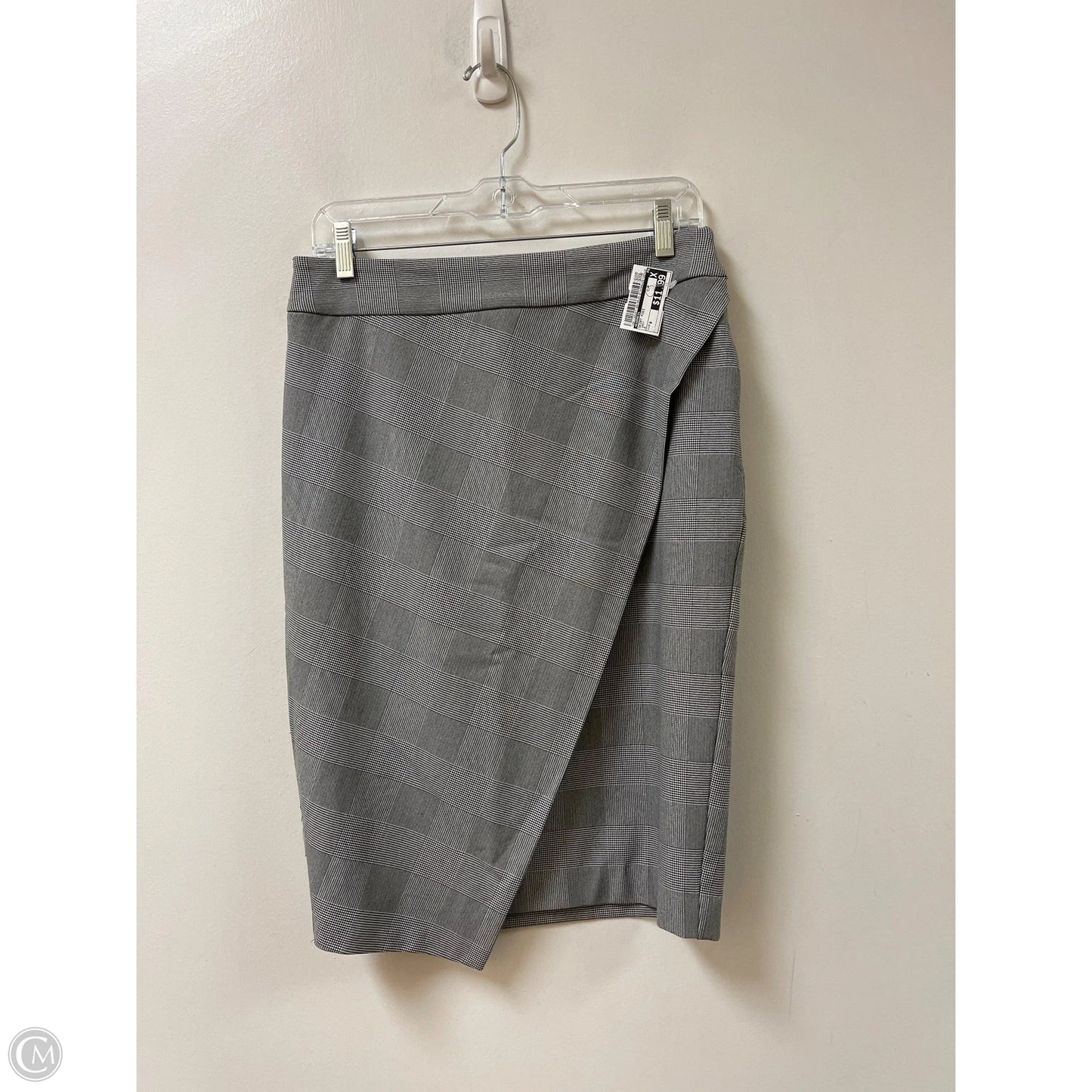 Skirt Midi By Express In Grey, Size: 8