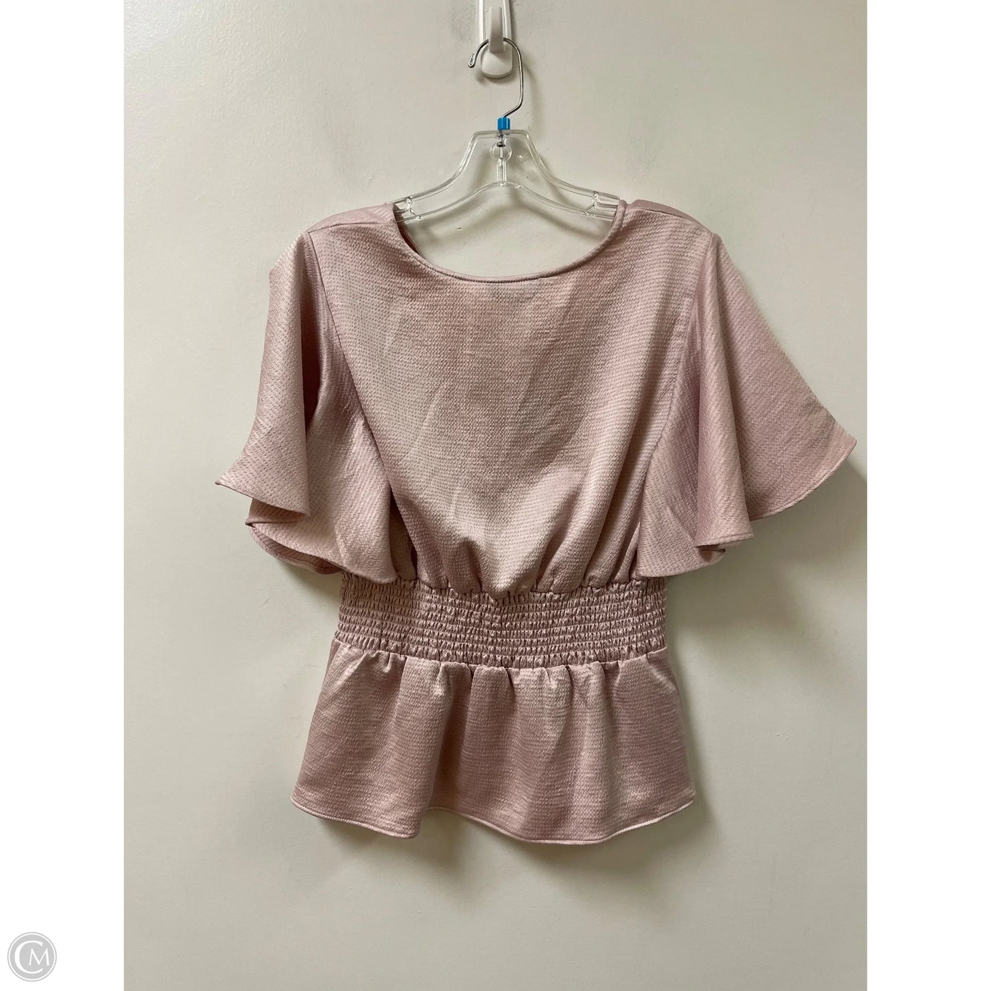 Top Short Sleeve By Express In Pink, Size: S