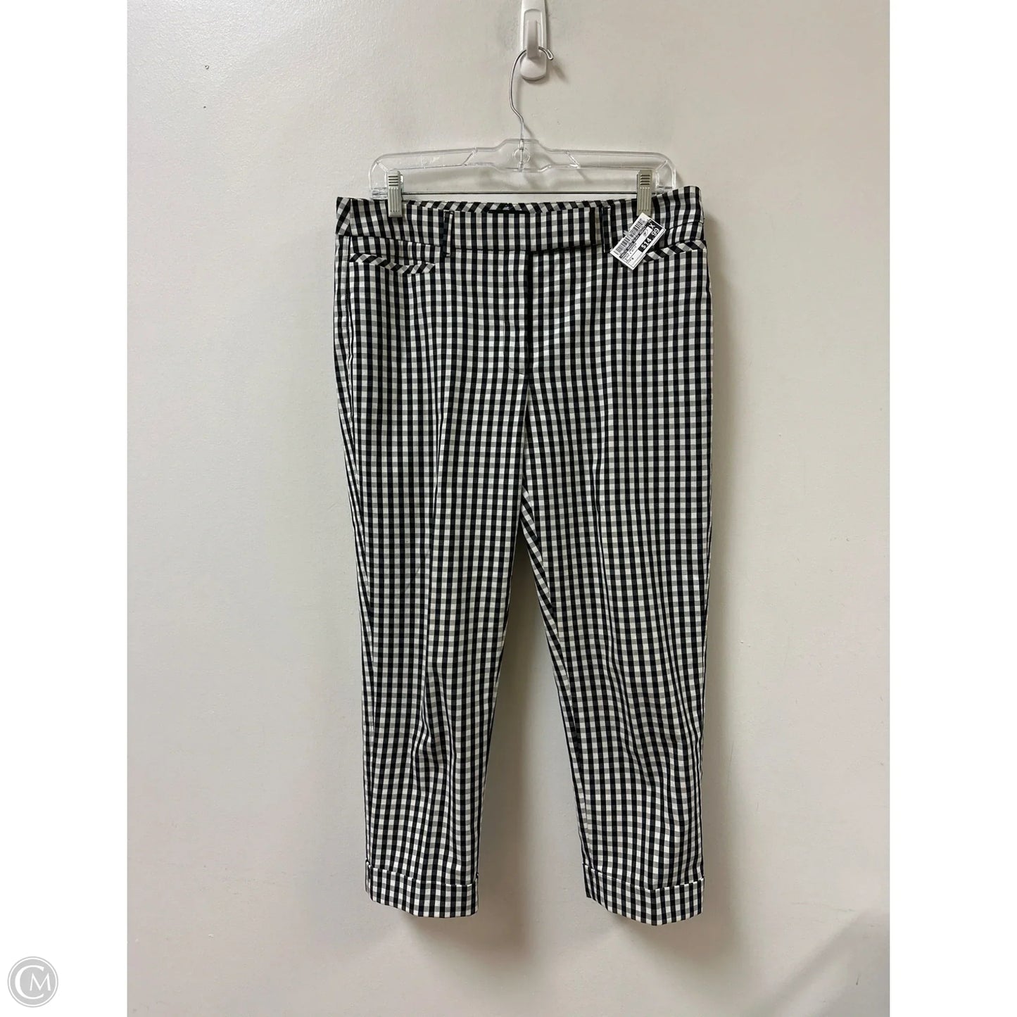 Pants Cropped By White House Black Market In Black & White, Size: 8