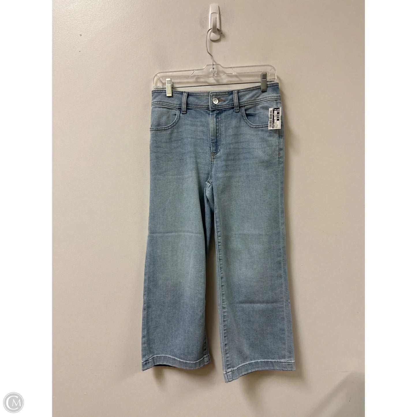 Jeans Cropped By Chicos In Blue Denim, Size: 2